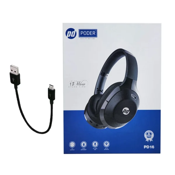 هدفون بی‌سیم مدل PD16 - تصویر 3