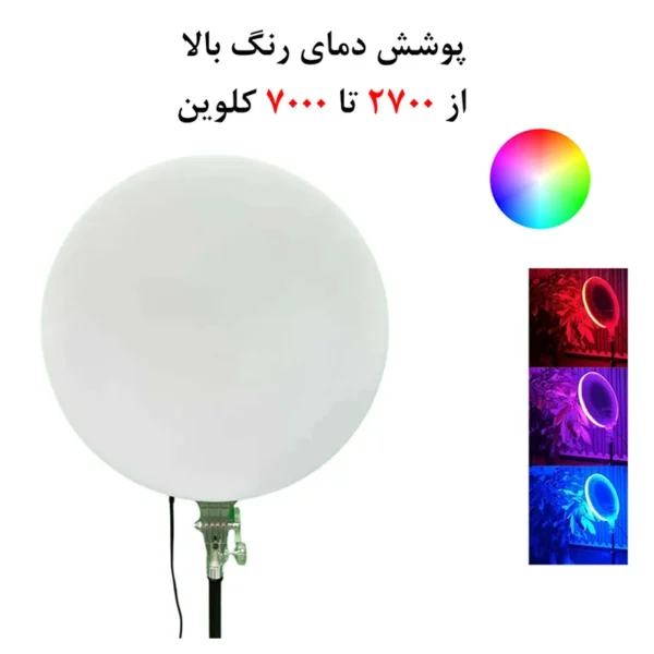 نور ثابت ال ای دی مدل Fill Light GS-450 RGB به همراه سه پایه - تصویر 4