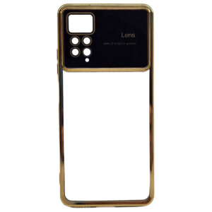 قاب دور طلایی مدل Lens مناسب برای گوشی شیائومی Redmi Note 12 Pro 4G