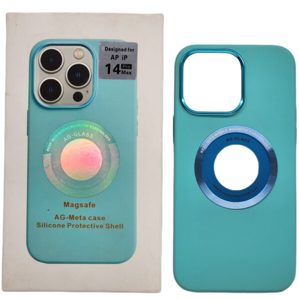 قاب مدل سیلیکون پاک کنی مگ سیف مناسب برای گوشی موبایل اپل iPhone 14 Pro Max