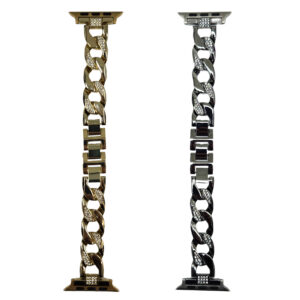 بند ساعت هوشمند مدل کارتیر نگین دار سایز 42/44/45/49