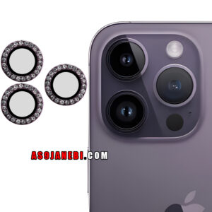 گلس لنز شیشه ای مدل نگینی مناسب اپل iPhone 14 Pro Max