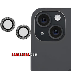 گلس لنز شیشه ای مدل نگینی مناسب اپل iPhone 15