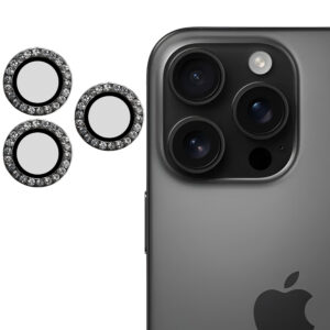 گلس لنز شیشه ای مدل نگینی مناسب گوشی اپل iPhone 16 Pro Max