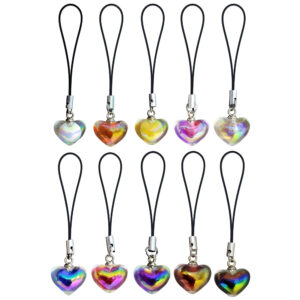 آویز موبایل مدل قلب هلوگرامی