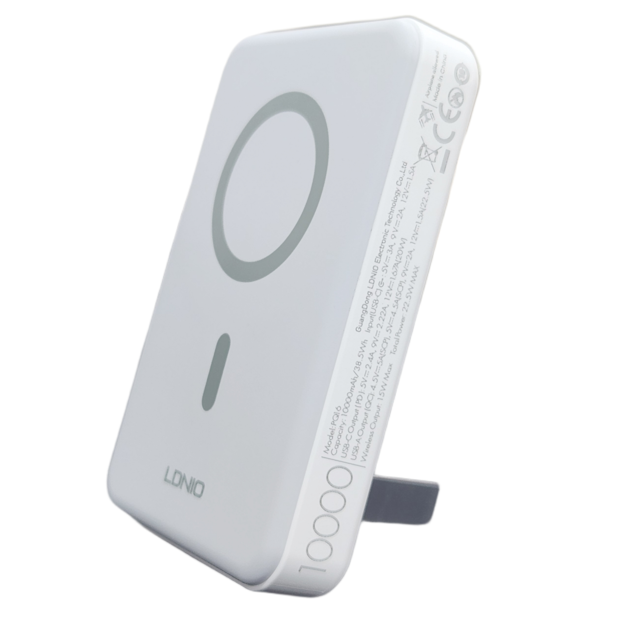 پاوربانک مگ سیف الدینیو مدل LDNIO PQ16 ظرفیت 10000 میلی آمپر