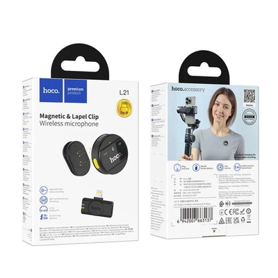 میکروفن یقه ای هوکو مدل Hoco L21 ENC Lightning - تصویر 8